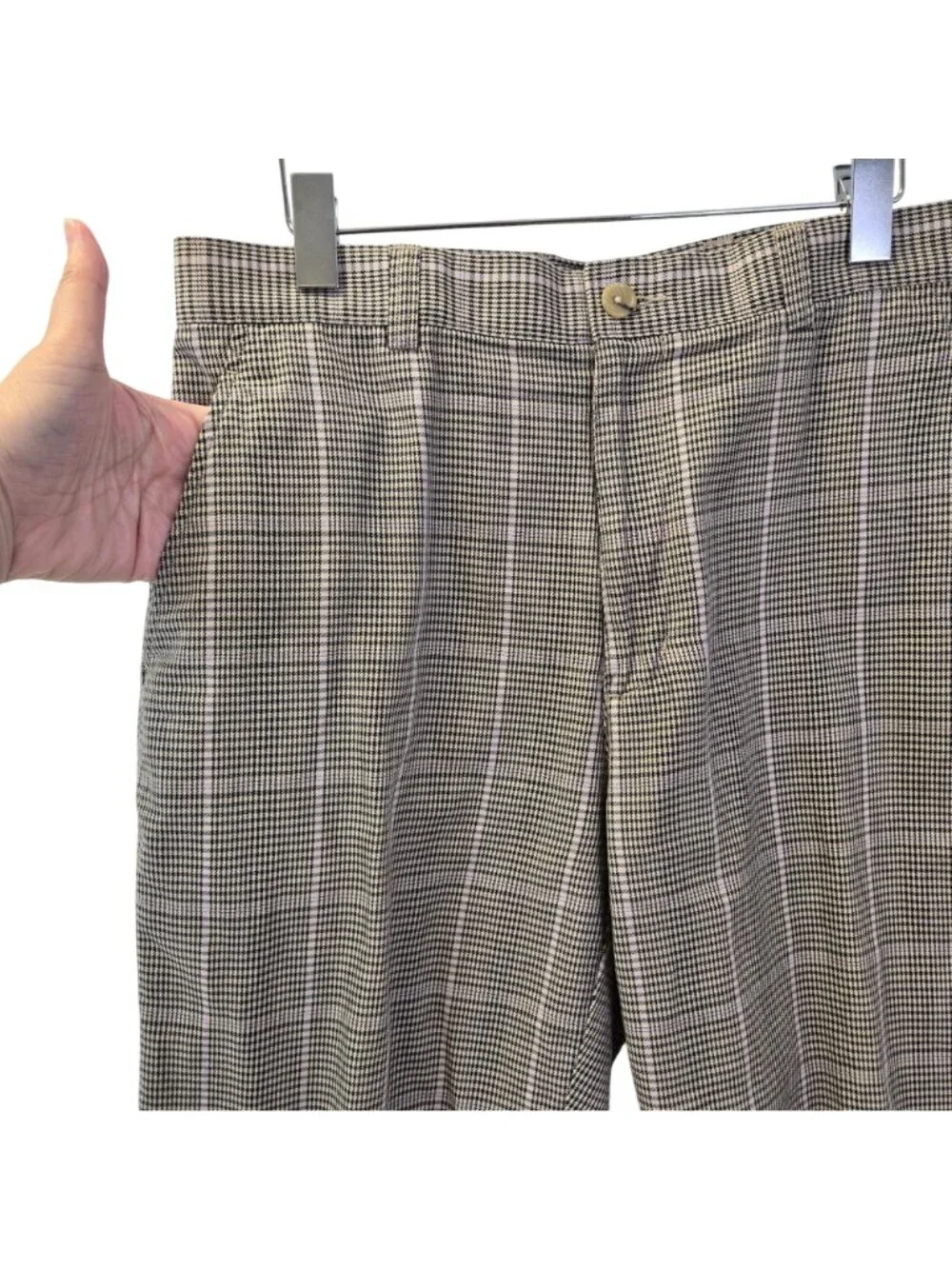 Cutter & Buck Glen Plaid 100% Cotton Shorts Size 34